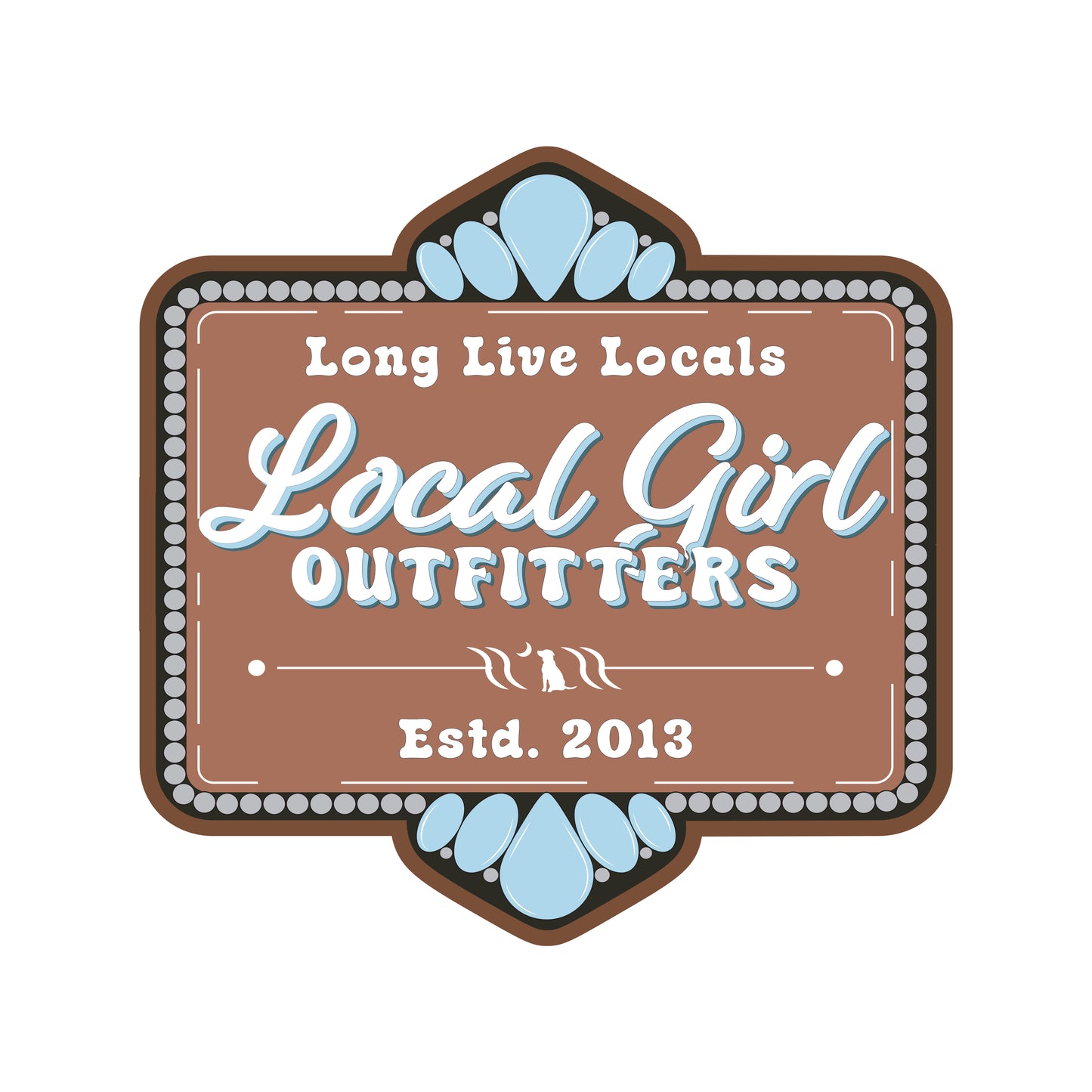 Local Girl Jewels Decal - Toffee