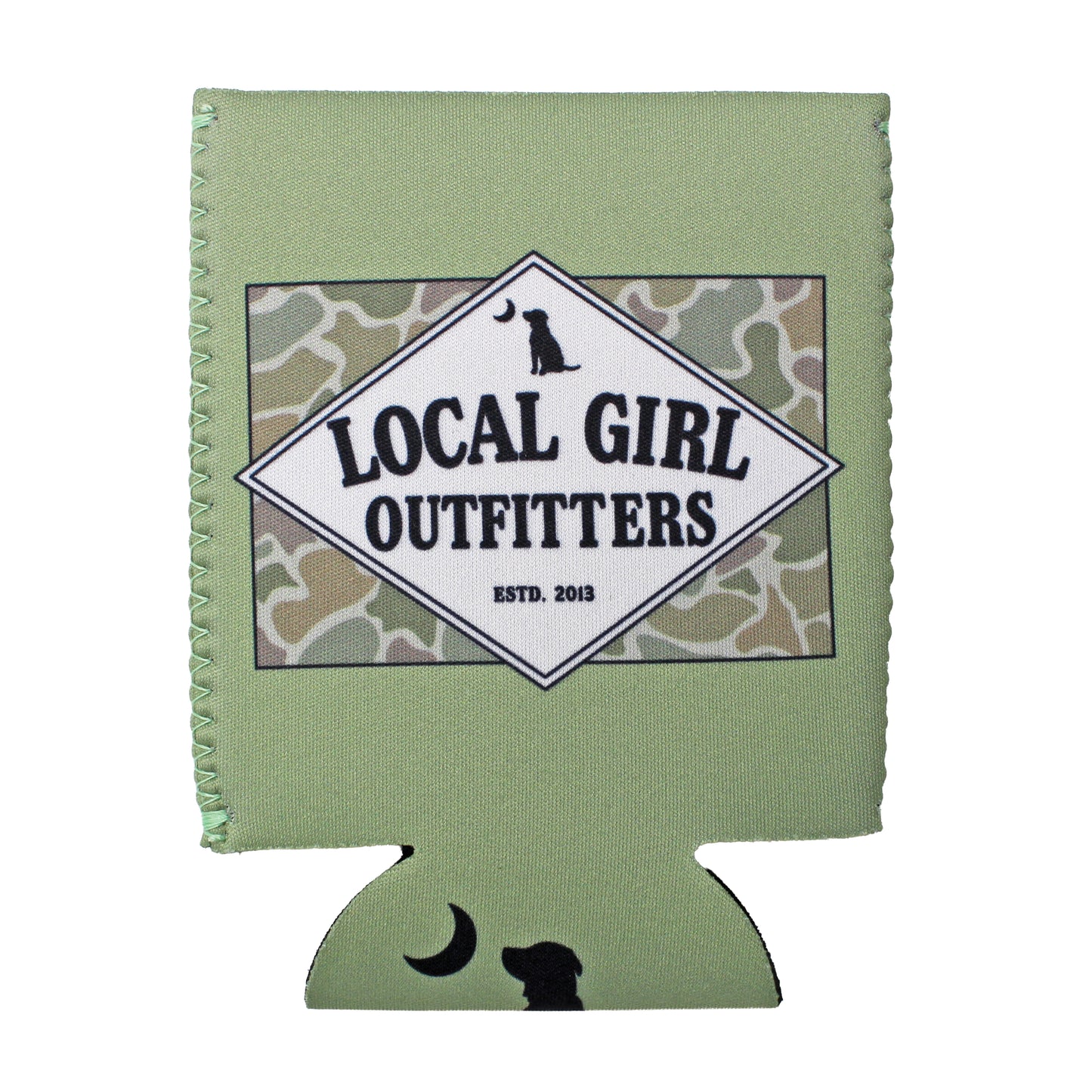 Local Girl Koozie Founder's Flag Forest Camo Desert - Bay