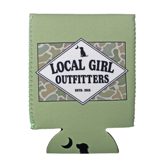Local Girl Koozie Founder's Flag Forest Camo Desert - Bay