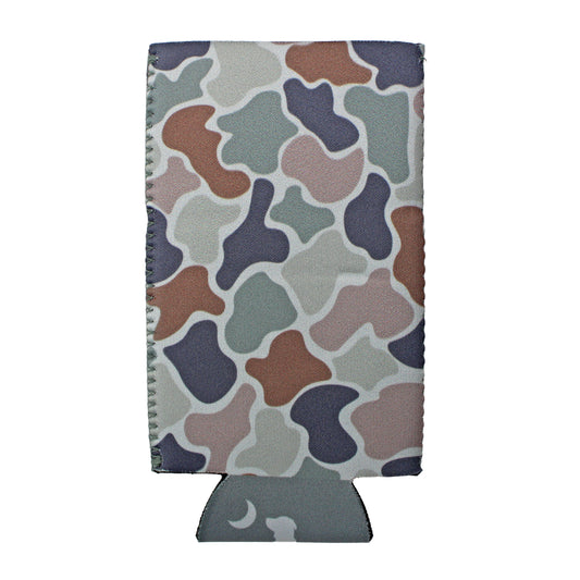 Local Girl Slim Can Koozie Forest Camo Flora - Forest Camo Flora