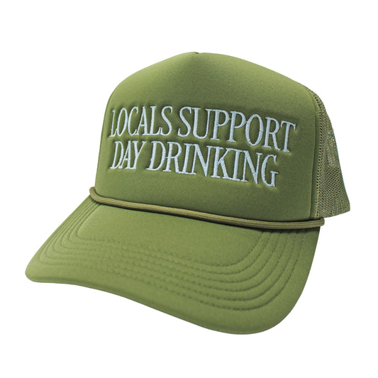 Local Girl Day Drinker Foam Trucker Hat - Pine