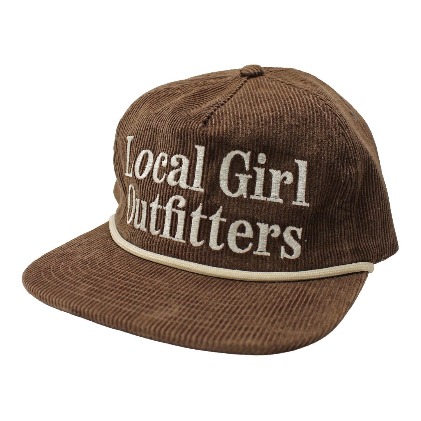 Local Girl Corduroy Hat - Coffee