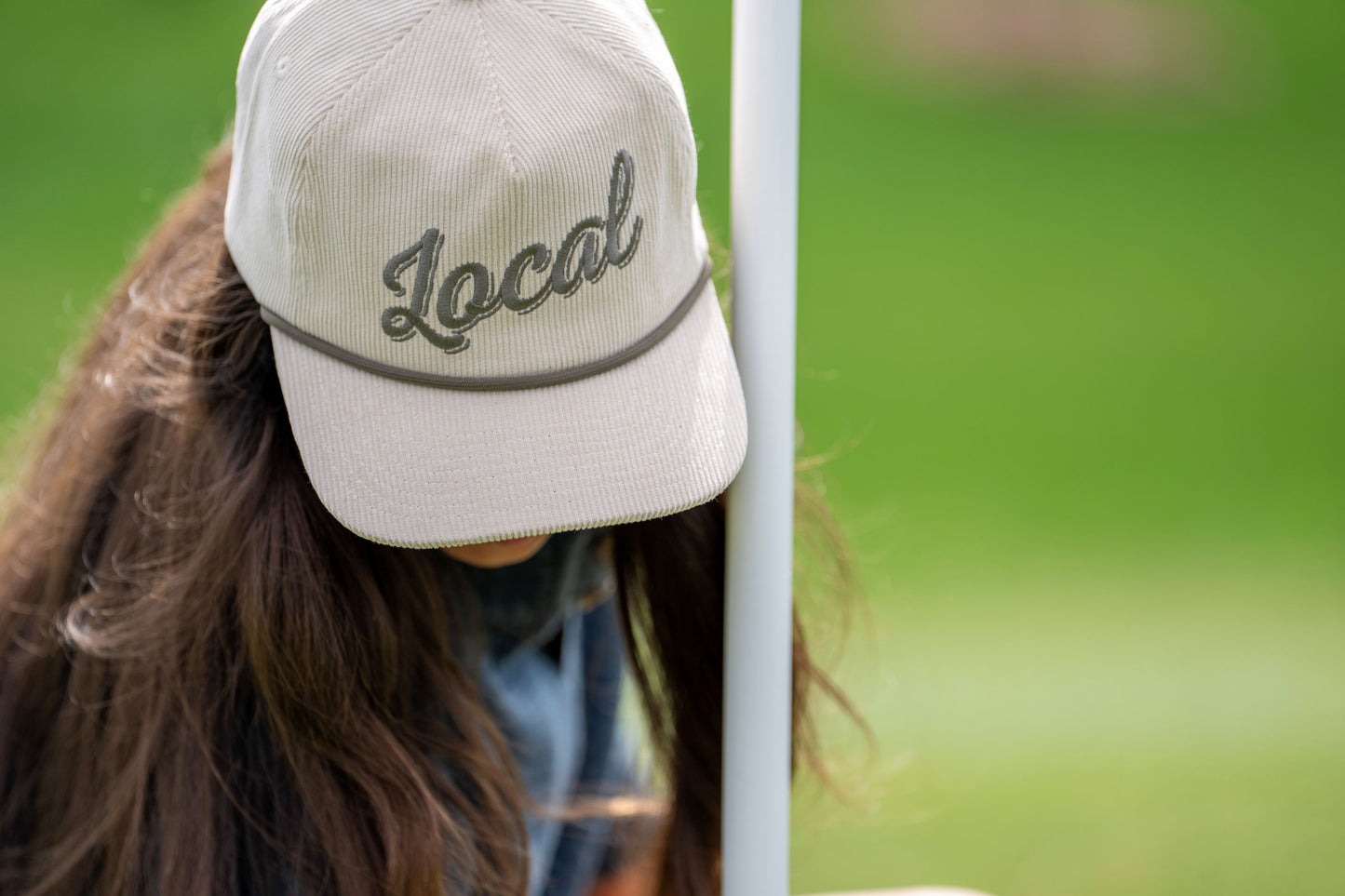 Local Girl Corduroy Hat - Cream