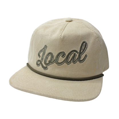 Local Girl Corduroy Hat - Cream
