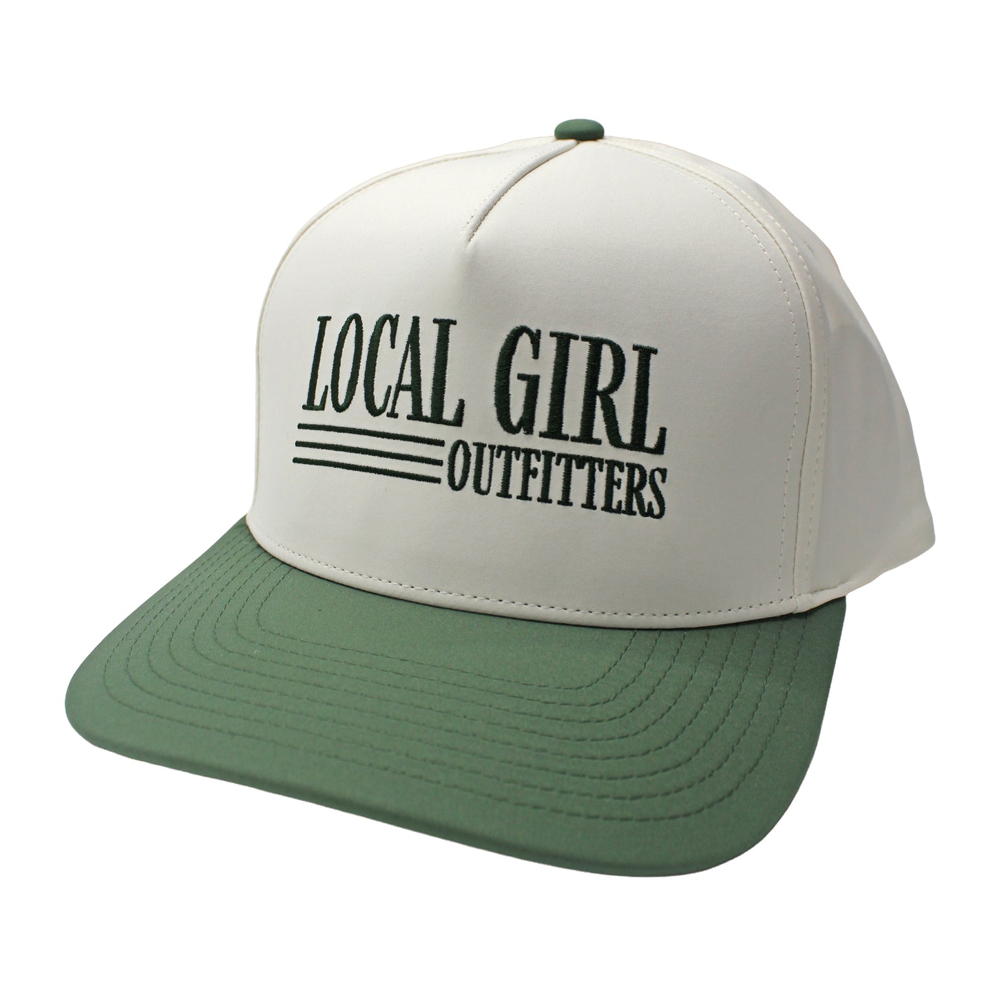Local Girl Farmhand Rope Hat - Stone/Olive