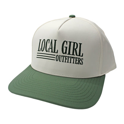Local Girl Farmhand Rope Hat - Stone/Olive