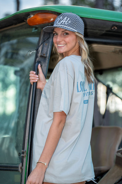 Local Girl Local Marker Rope Hat - Olive Polka Dots