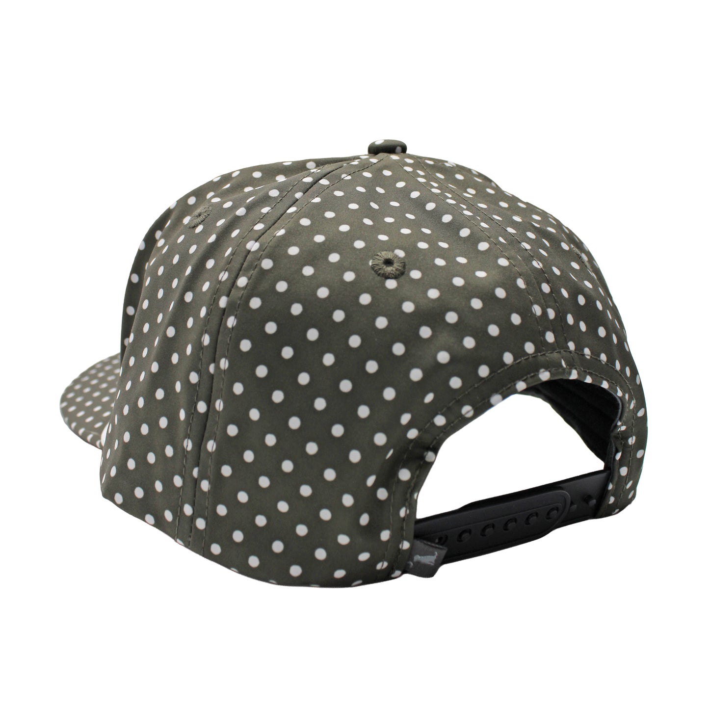 Local Girl Local Marker Rope Hat - Olive Polka Dots