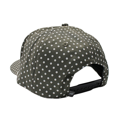 Local Girl Local Marker Rope Hat - Olive Polka Dots