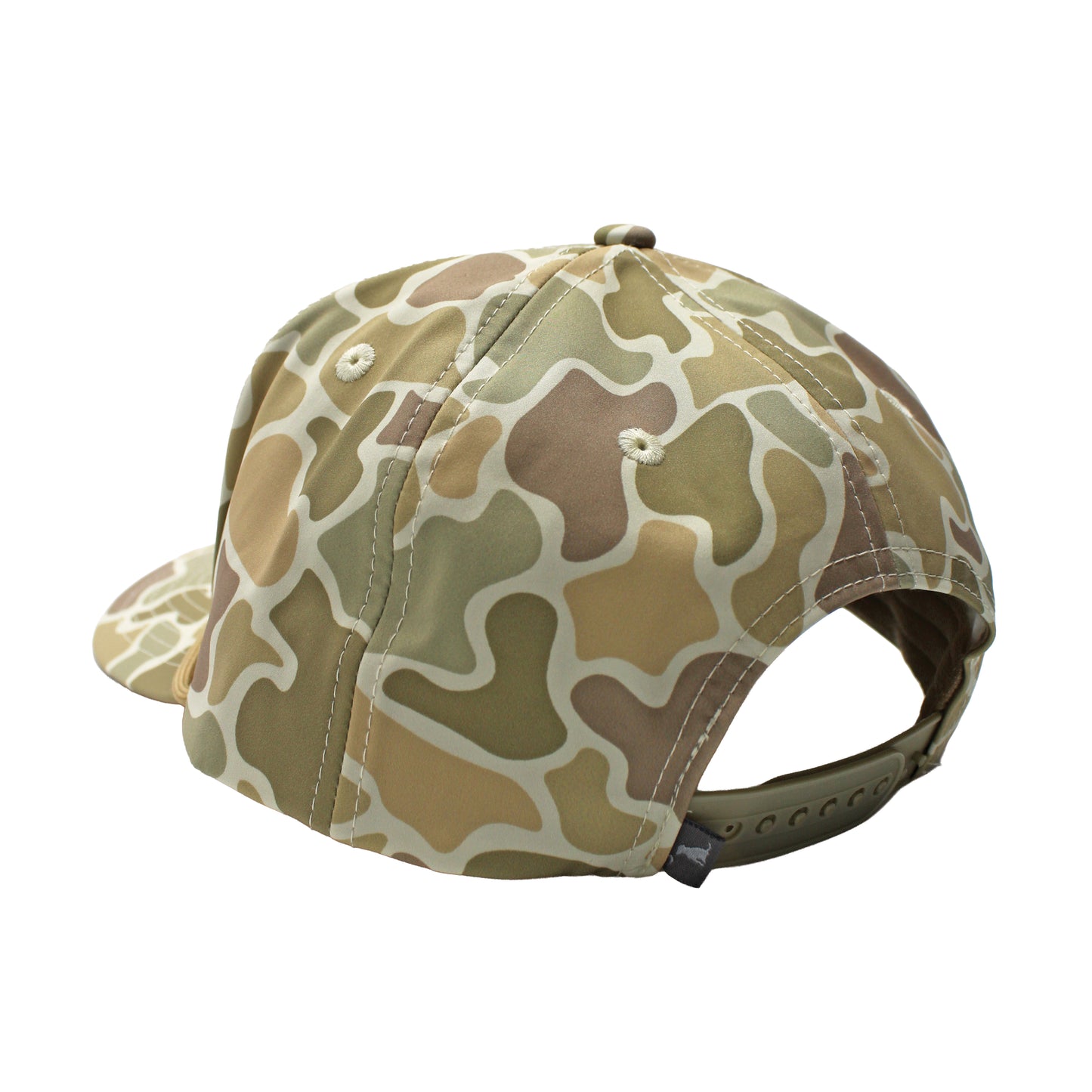 Local Girl Leather Patch Rope Hat - Forest Camo Desert