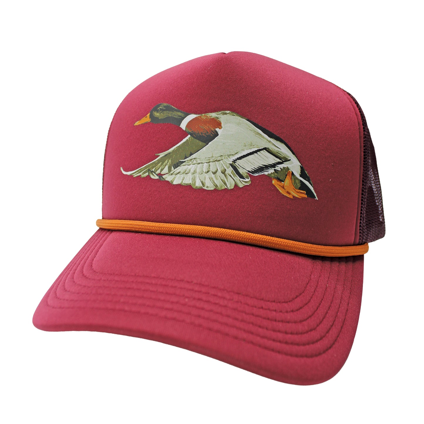 Local Girl Flying Fowl Foam Trucker Hat - Berry