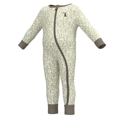 Baby Bodysuit - Green Duck Dog