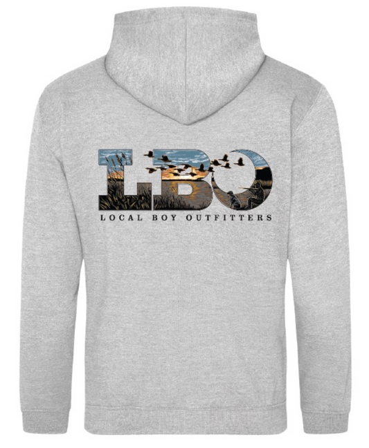 Youth LBO Marsh Scene Brushwood Hoodie - Heather Gray