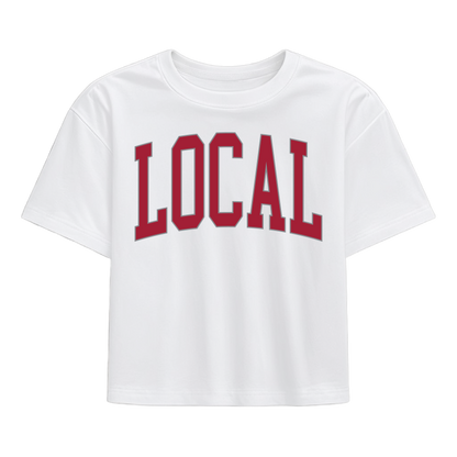 Local Girl Classic Collegiate Local T-Shirt - Crimson/Gray