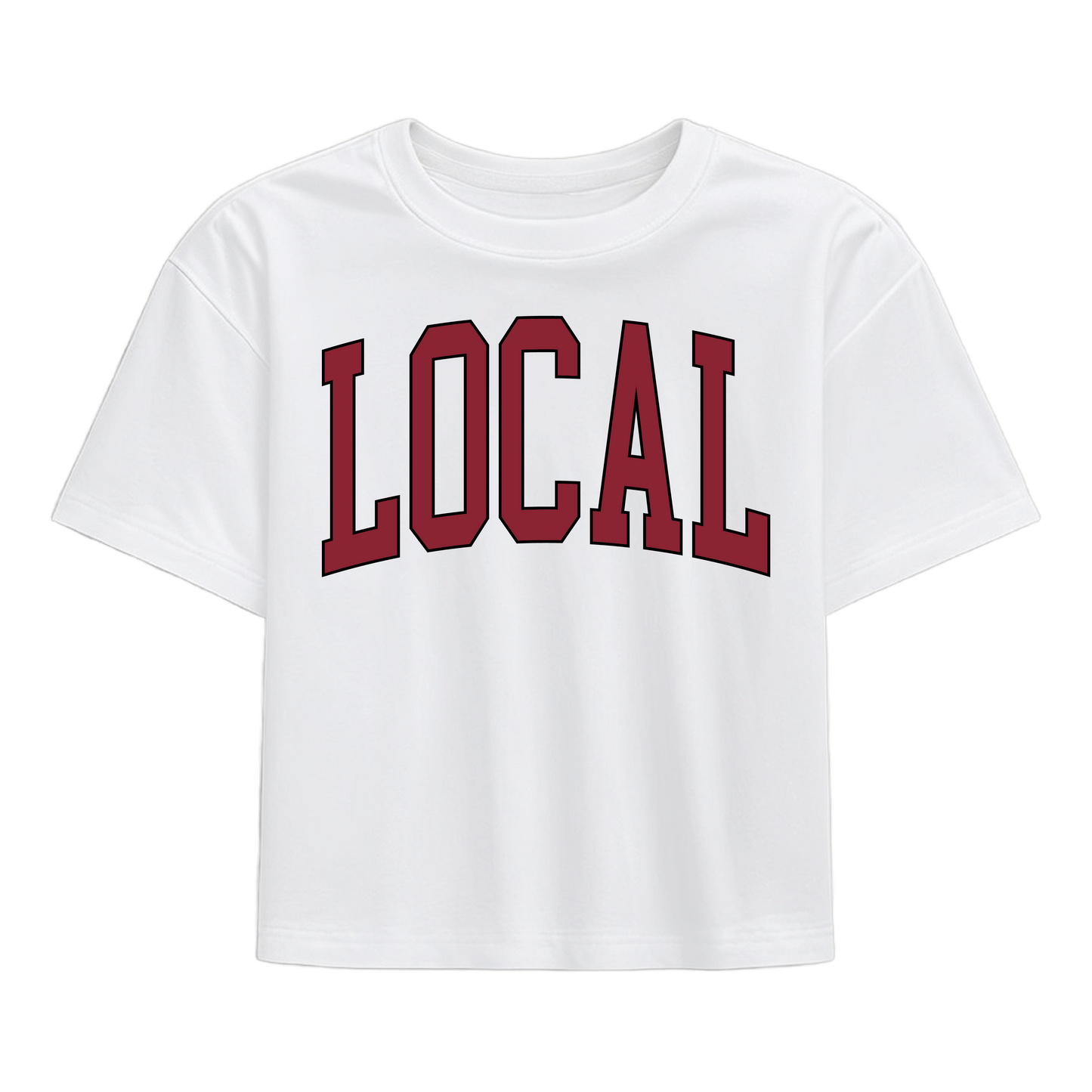 Local Girl Classic Collegiate Local T-Shirt - Garnet/Black
