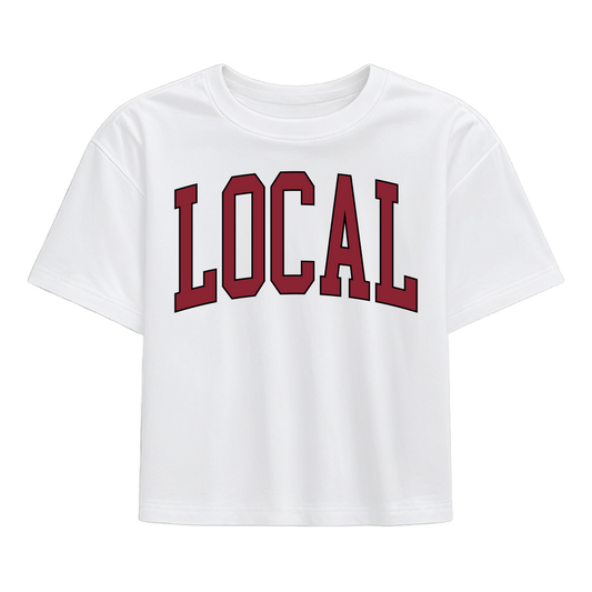 Local Girl Classic Collegiate Local T-Shirt - Garnet/Black