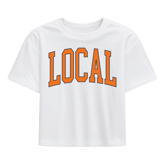 Local Girl Classic Collegiate Local T-Shirt - Orange/Navy