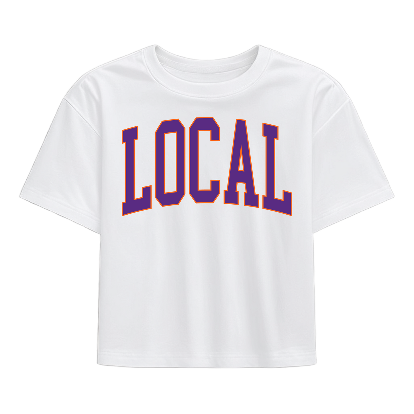 Local Girl Classic Collegiate Local T-Shirt - Purple/Orange