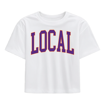 Local Girl Classic Collegiate Local T-Shirt - Purple/Orange