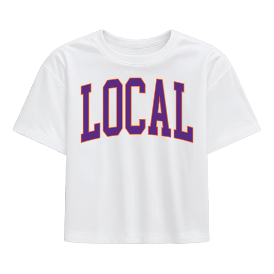 Local Girl Classic Collegiate Local T-Shirt - Purple/Orange
