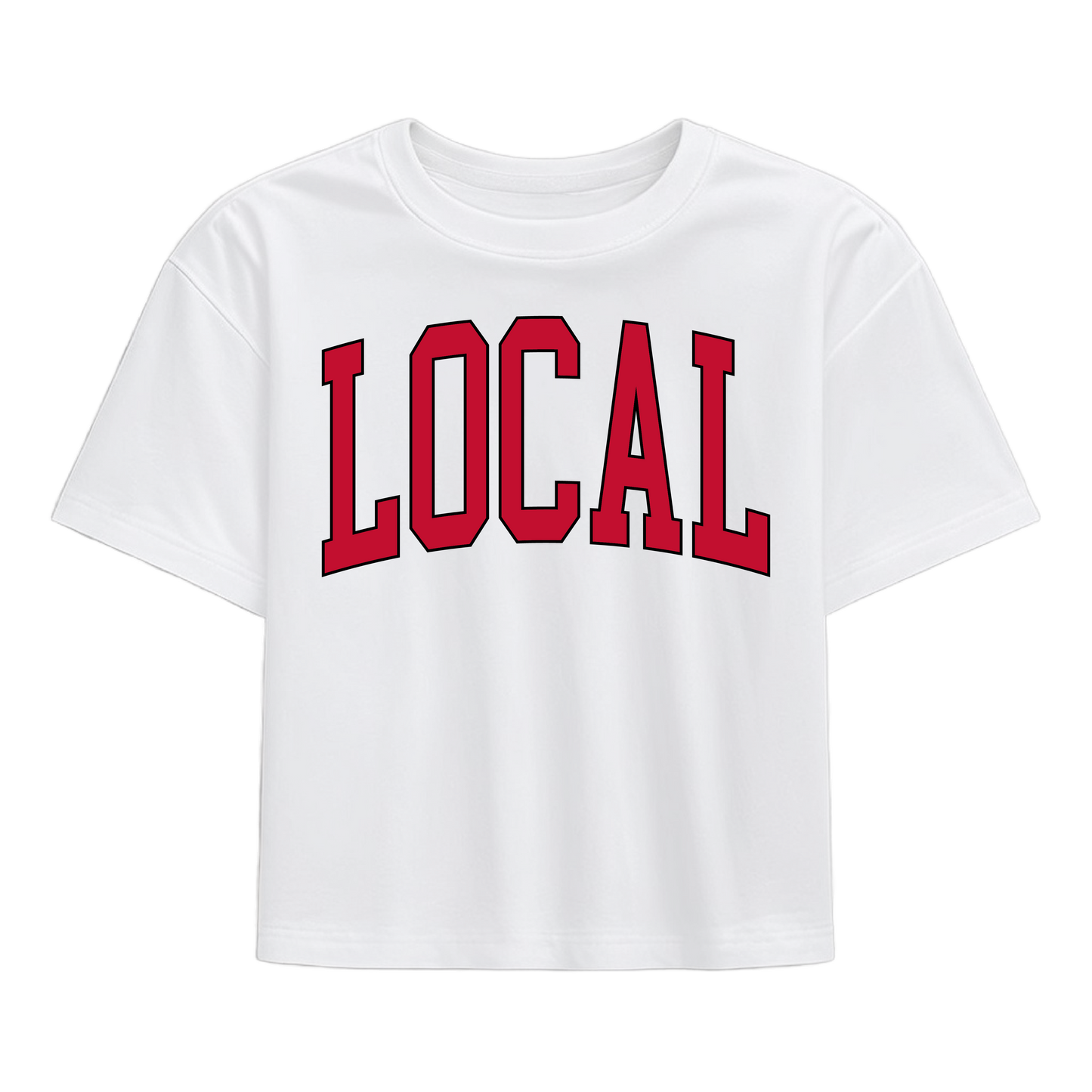 Local Girl Classic Collegiate Local T-Shirt - Red/Black