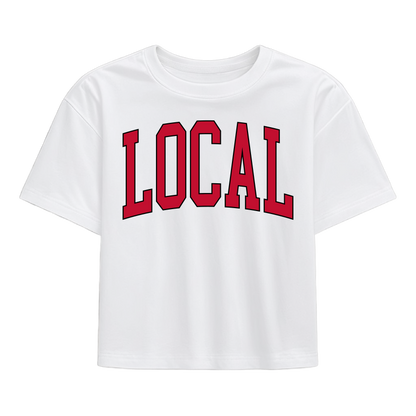 Local Girl Classic Collegiate Local T-Shirt - Red/Black
