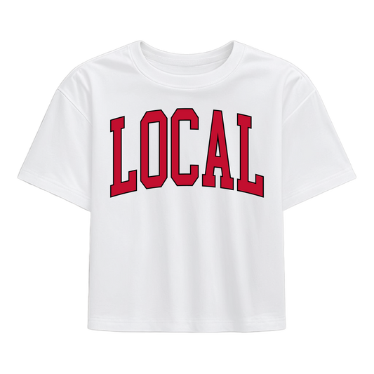Local Girl Classic Collegiate Local T-Shirt - Red/Black