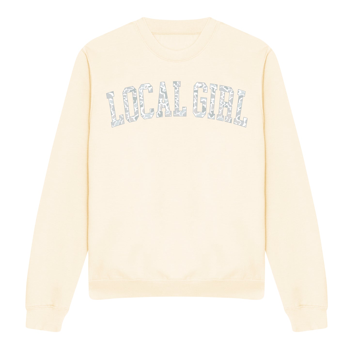 Local Girl Camo Arch Crewneck