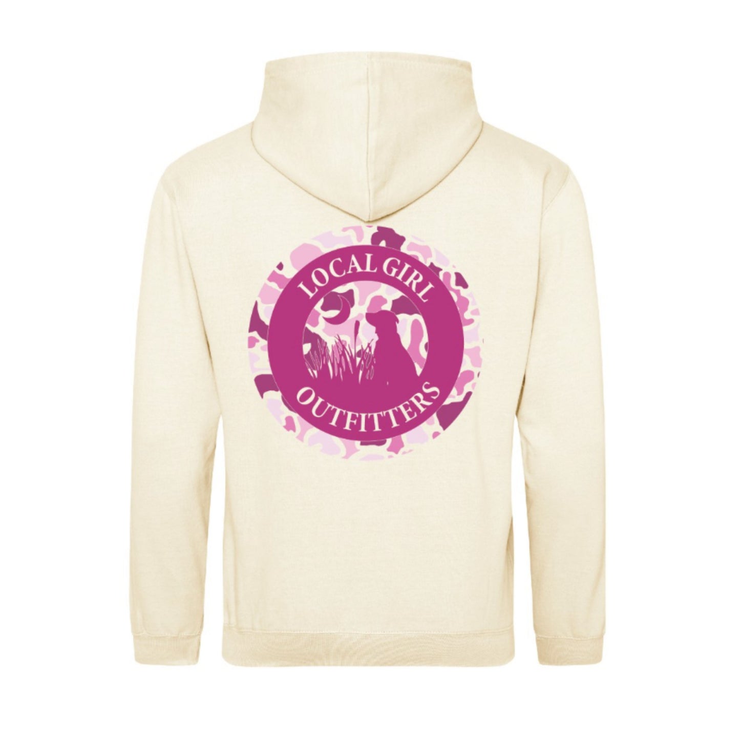 LG Youth Brushwood Hoodie - Pink LCF Original Logo