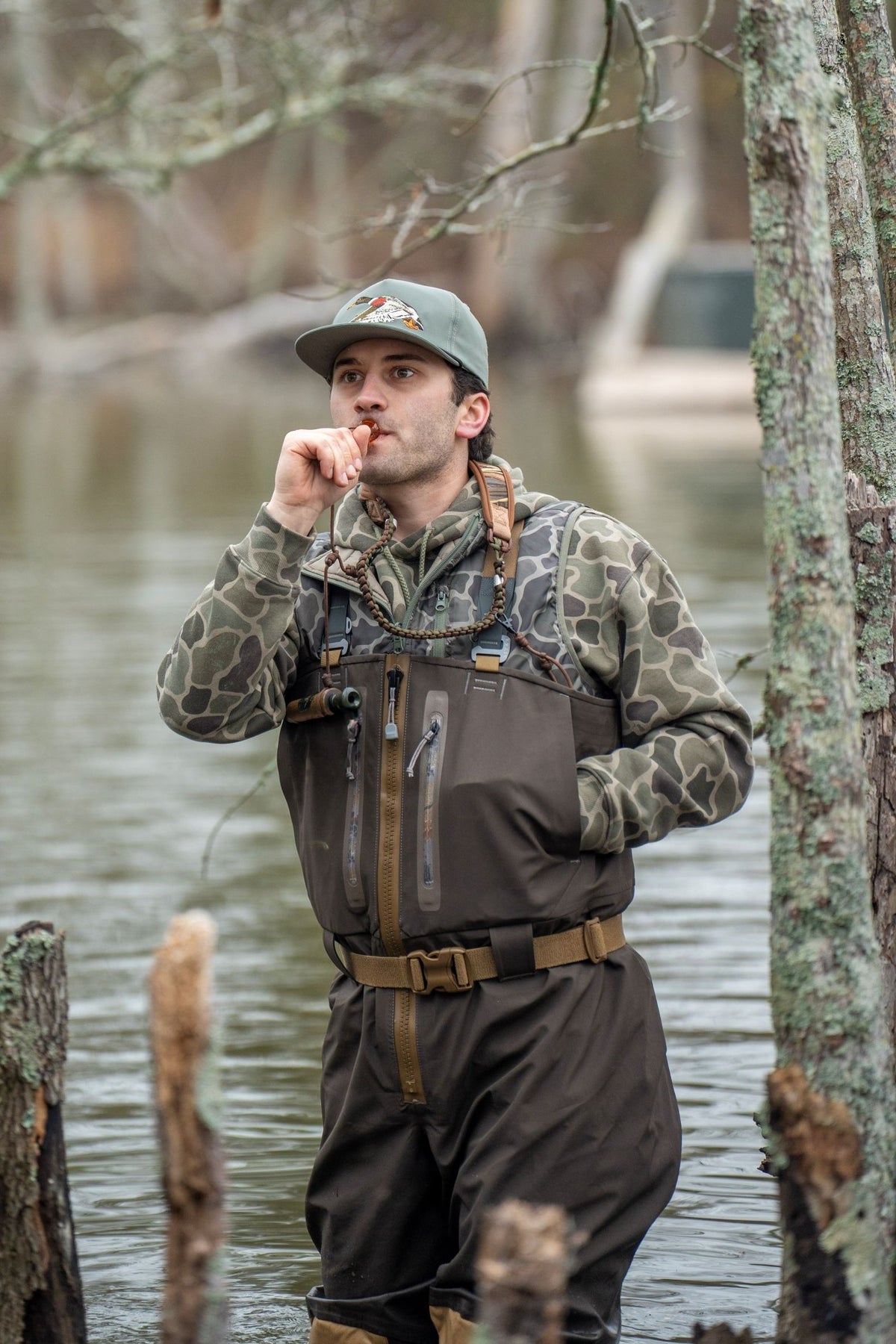 Duck Down Vest - Brush Camo