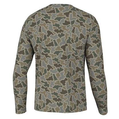 L/S Heather-Blend Crew - Mud