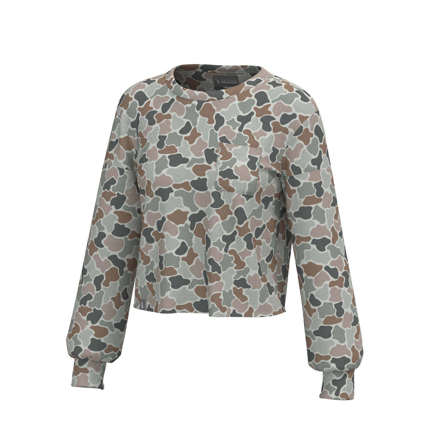 Local Girl Revive Crewneck - Forest Camo Flora