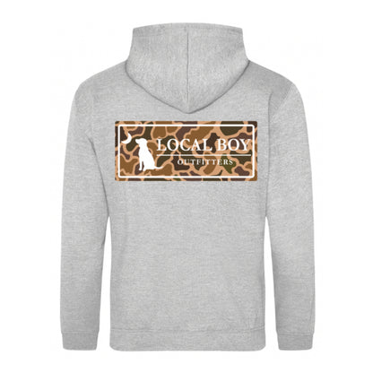 Old School Plate Cotton Hoodie