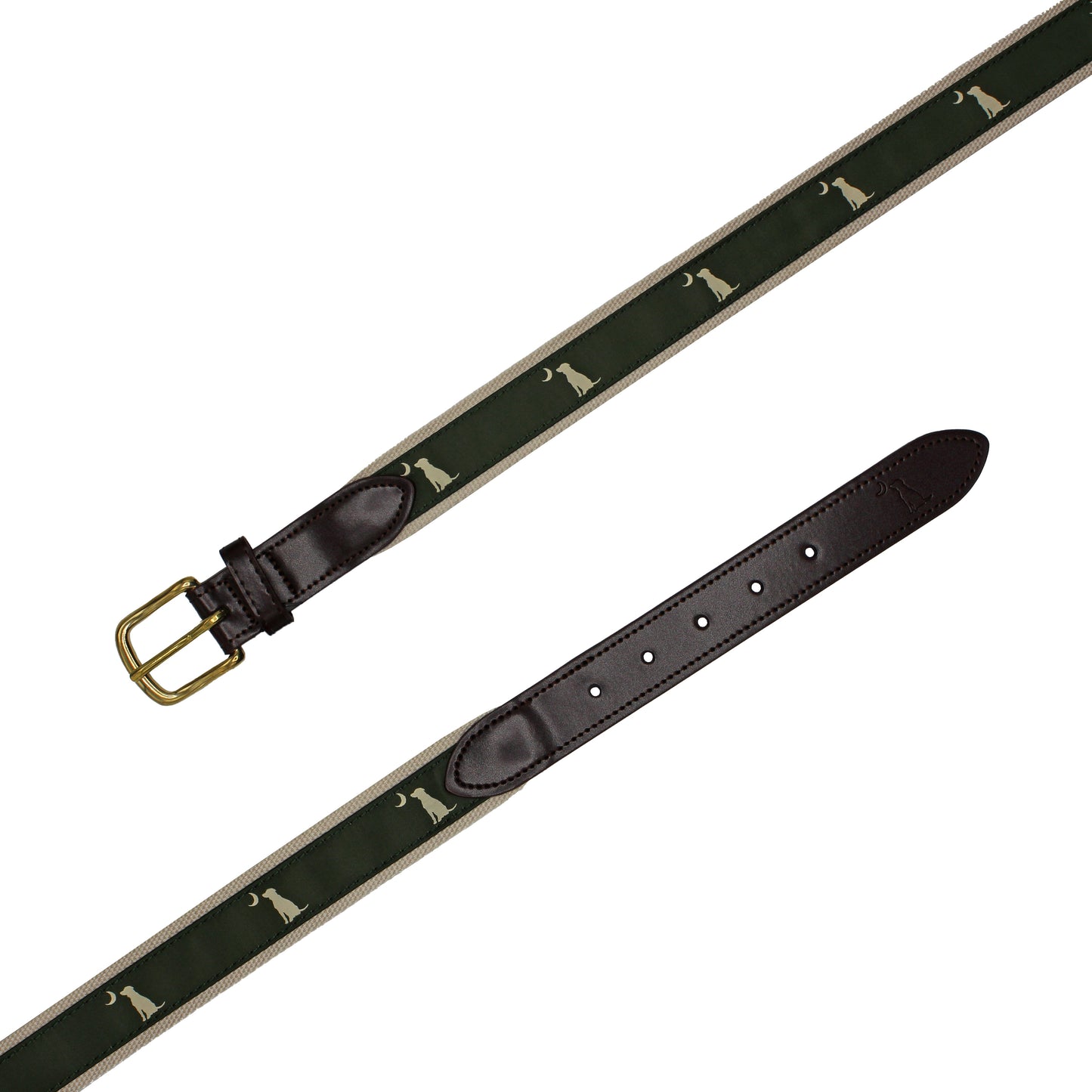 Ribbon Belt - Olive Dog & Moon