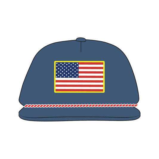 Youth Patriotic Low Profile Patch Rope Hat
