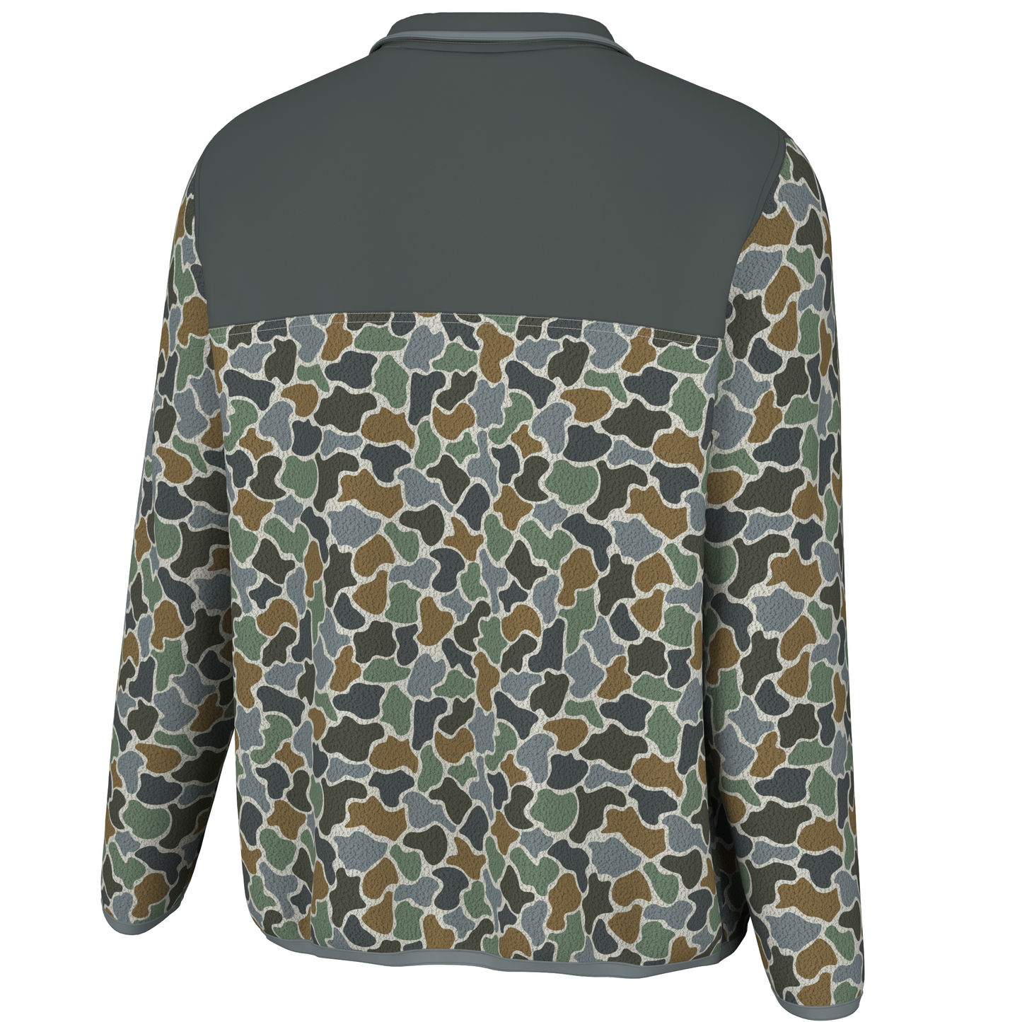 Quarter Snap Pullover - Gray / Light Gray