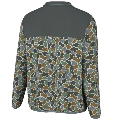 Quarter Snap Pullover - Gray / Light Gray