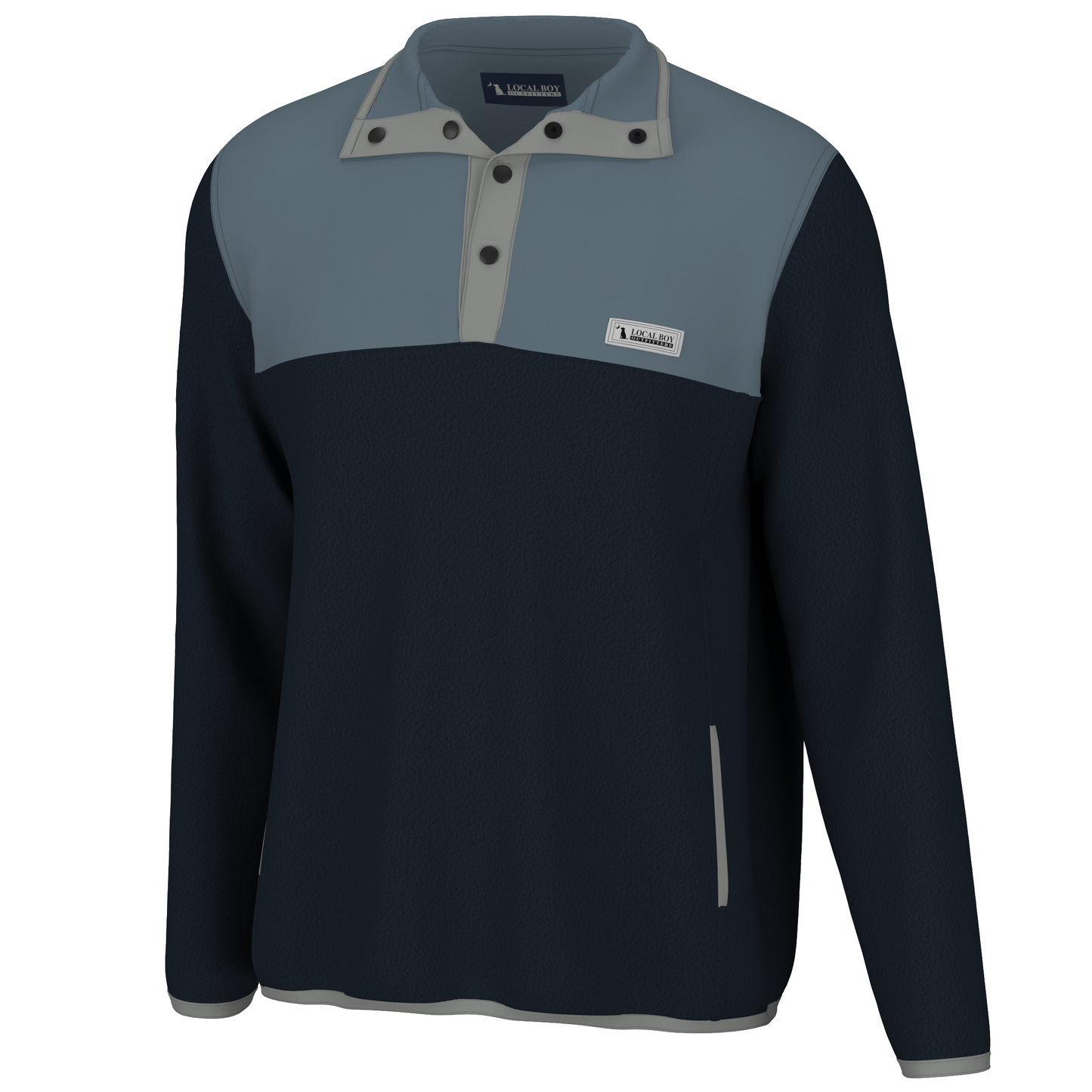 Quarter Snap Pullover - Forest Camo Bluff