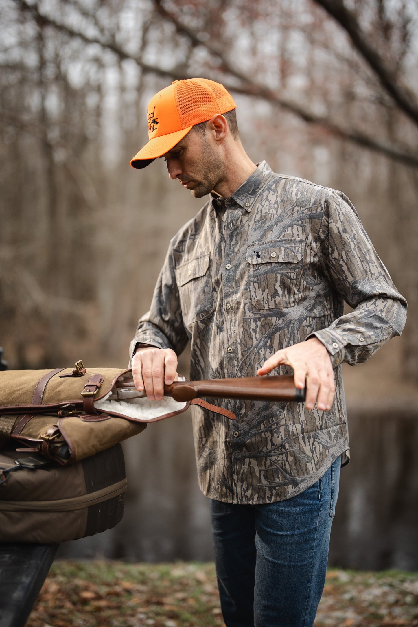 Camo Button-Up - Dog & Moon Camo