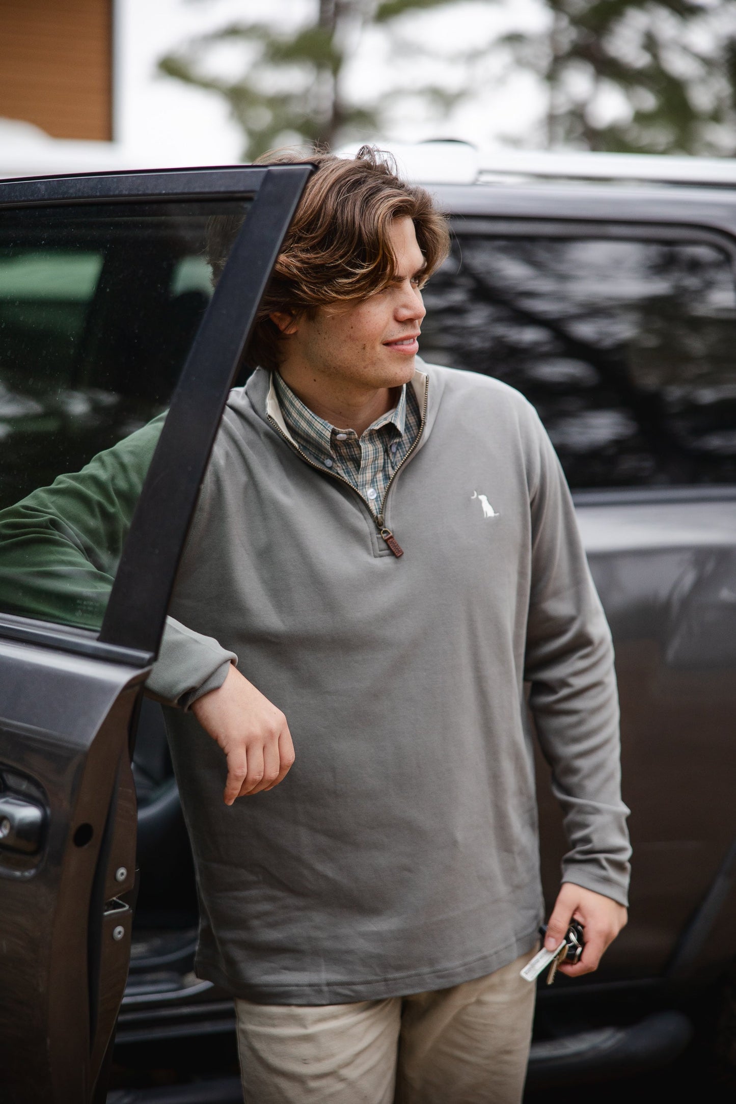Bentley Quarter Zip - Greige