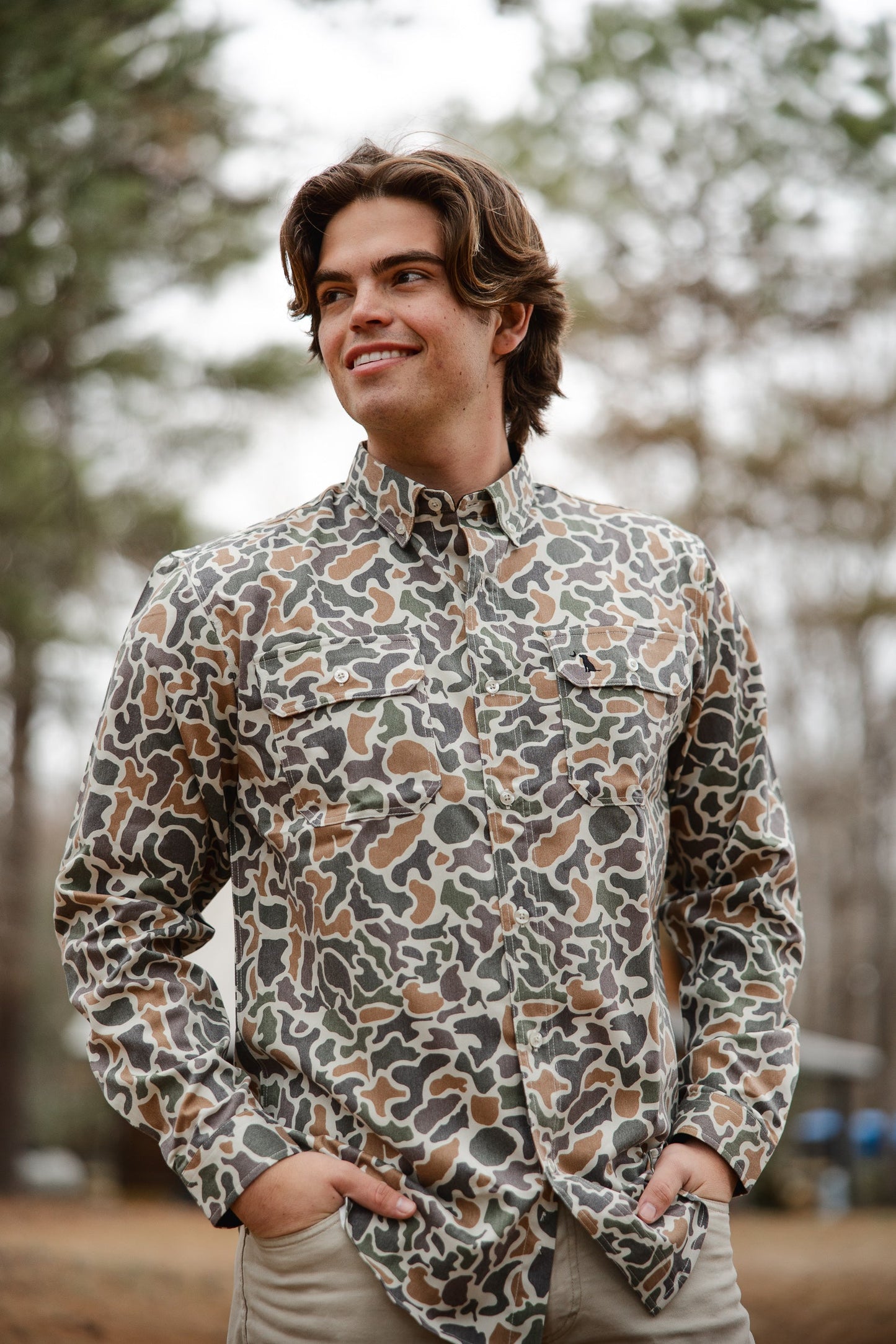 Camo Button-Up - Localflage Vintage