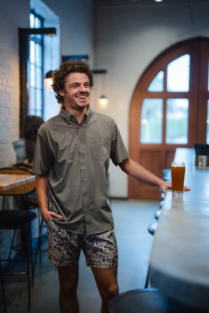 Low Country Button Down - Olive