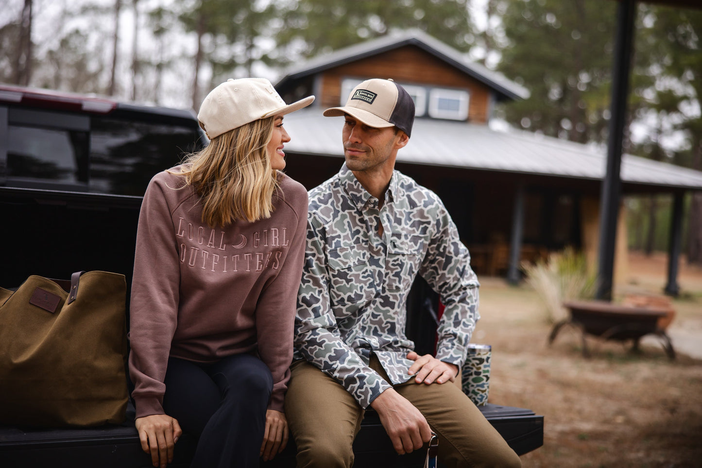 Camo Button-Up - Dog & Moon Camo