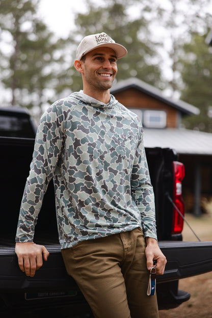 Heather Blend Hoodie - Ravine Camo