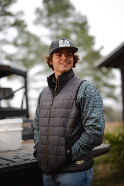 Brick Quilted Vest - Moss