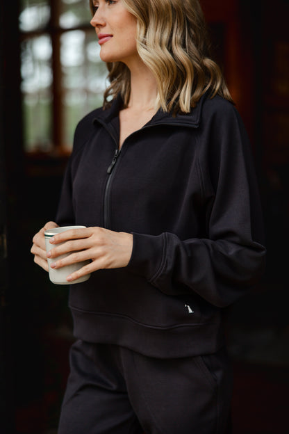 Local Girl Freelance Quarter Zip - Black