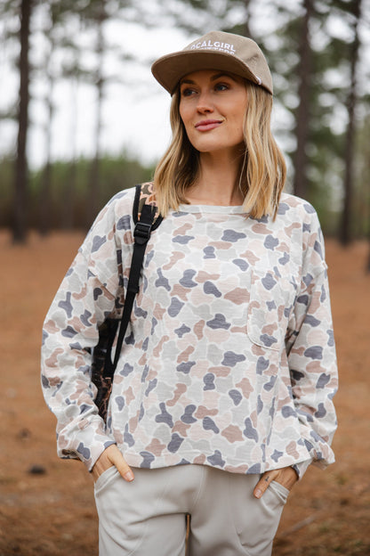 Local Girl Revive Crewneck - Forest Camo Flora