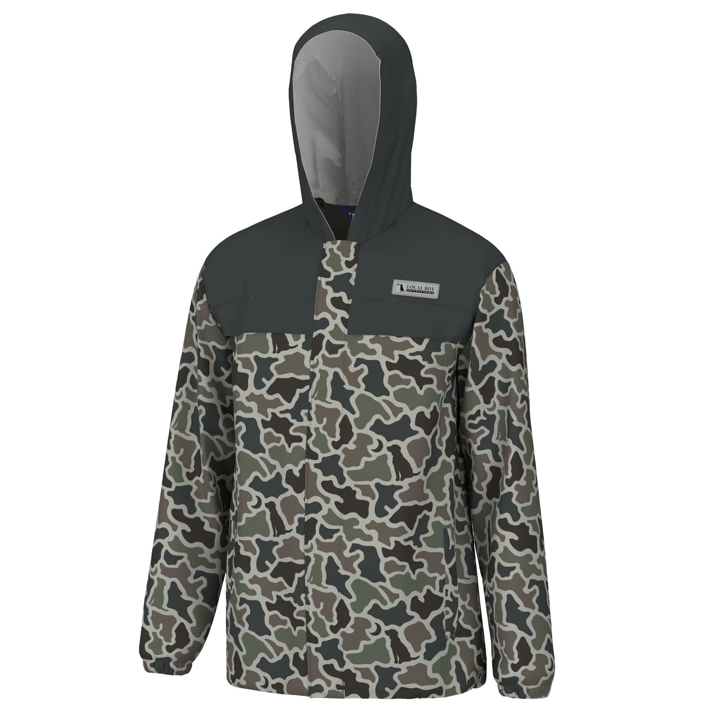 Rain Jacket - Dark Slate Dog & Moon