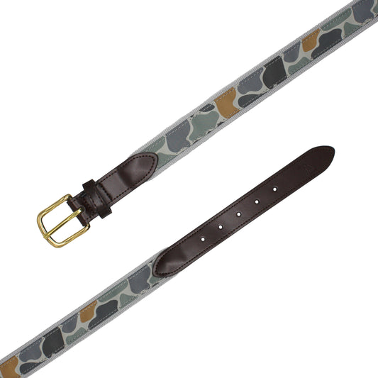 Ribbon Belt - Forest Camo Bluff