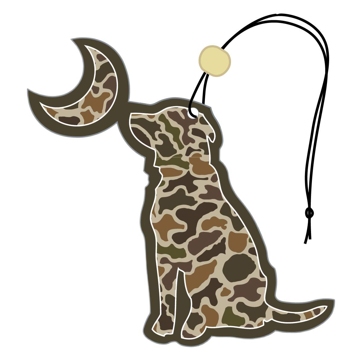 LCF Vintage Dog & Moon Air Freshener